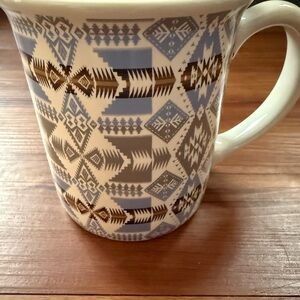 Pendleton Woolen Mills Blue/Gray Aztec Design Coffee Mug Tribal